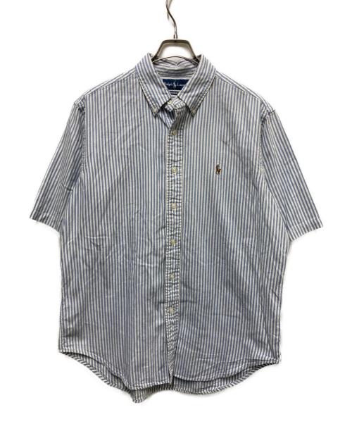 RALPH LAUREN（ラルフローレン）RALPH LAUREN (ラルフローレン) ストライプシャツ ホワイト×ブルー サイズ:Lの古着・服飾アイテム