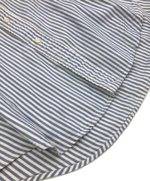 RALPH LAUREN（ラルフローレン）RALPH LAUREN (ラルフローレン) ストライプシャツ ホワイト×ブルー サイズ:Lの古着・服飾アイテム