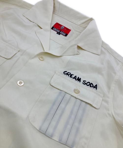 CREAM SODA（クリームソーダ）CREAM SODA (クリームソーダ) ポケットボックスプリーツシャツ イエロー サイズ:Mの古着・服飾アイテム