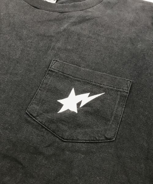 A BATHING APE（アベイシングエイプ）A BATHING APE (アベイシングエイプ) 90s スターポケットTシャツ ブラック サイズ:	SIZE Lの古着・服飾アイテム