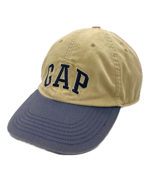 OLD GAP（オールドギャップ）OLD GAP (オールドギャップ) バイカラーキャップ ベージュ×ネイビー サイズ:S/Mの古着・服飾アイテム