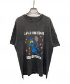 USEDユーズド）の古着「90SプリントTシャツ」｜ブラック