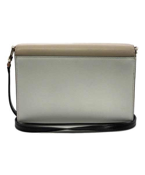 Kate Spade（ケイトスペード）Kate Spade (ケイトスペード) カーソン カラーブロック コンバーチブル クロスボディ ベージュ×ホワイトの古着・服飾アイテム