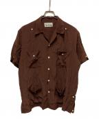 WACKO MARIAワコマリア）の古着「CUBA SHIRT S/S」｜ブラウン