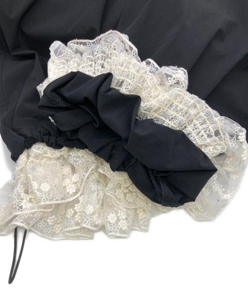 THEREDTHREAD（ザレッドスレッド）THEREDTHREAD (ザレッドスレッド) S nylon jersey pants lace ブラック サイズ:Freeの古着・服飾アイテム