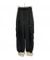 THEREDTHREAD（ザレッドスレッド）の古着「S nylon jersey pants lace」｜ブラック