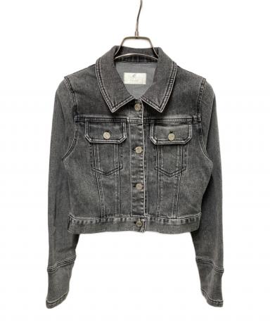 中古・古着通販】YILON (イロン) BLOSSOM LACE DENIM JACKET グレー
