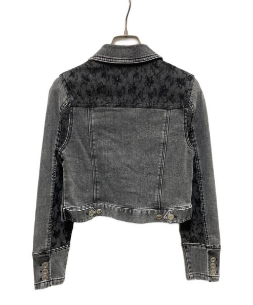 YILON（イロン）YILON (イロン) BLOSSOM LACE DENIM JACKET グレー サイズ:Freeの古着・服飾アイテム