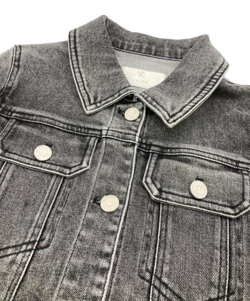 YILON（イロン）YILON (イロン) BLOSSOM LACE DENIM JACKET グレー サイズ:Freeの古着・服飾アイテム