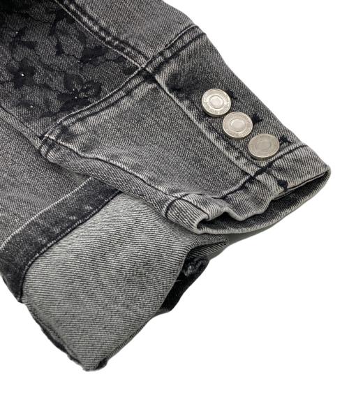 YILON（イロン）YILON (イロン) BLOSSOM LACE DENIM JACKET グレー サイズ:Freeの古着・服飾アイテム