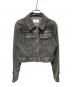 YILON（イロン）の古着「BLOSSOM LACE DENIM JACKET」｜グレー