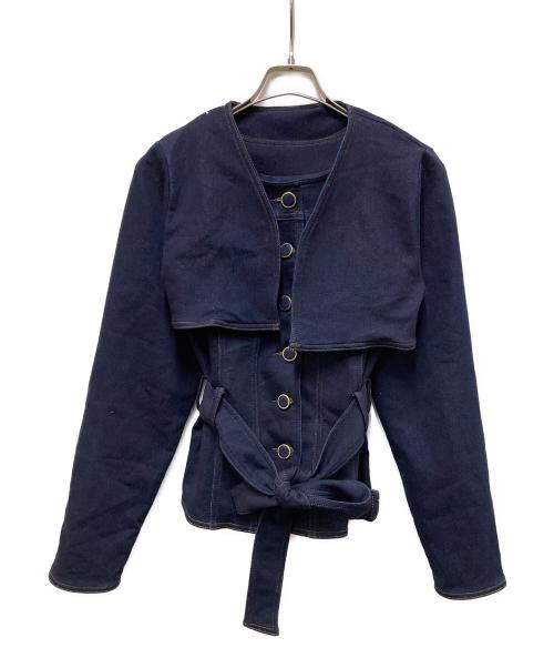 belear mimi（ベリアー ミミ）belear mimi (ベリアー ミミ) 2 peace denim tops インディゴ サイズ:	SIZE Freeの古着・服飾アイテム