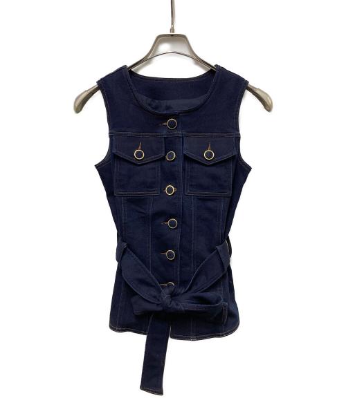 belear mimi（ベリアー ミミ）belear mimi (ベリアー ミミ) 2 peace denim tops インディゴ サイズ:	SIZE Freeの古着・服飾アイテム