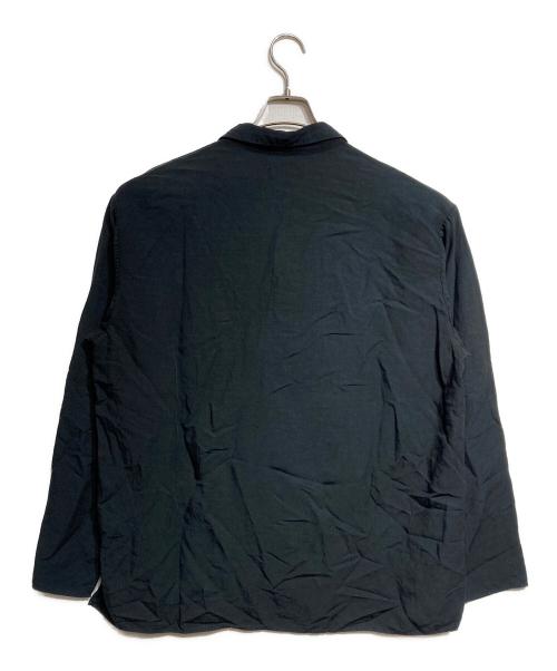 MARKA（マーカ）MARKA (マーカ) SIDE SLIT OPEN COLLAR SHIRT/サイドスリットオープンカラーシャツ ブラック サイズ:3の古着・服飾アイテム