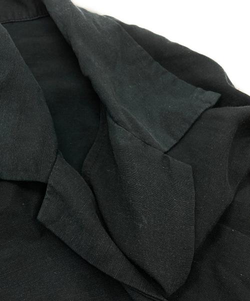 MARKA（マーカ）MARKA (マーカ) SIDE SLIT OPEN COLLAR SHIRT/サイドスリットオープンカラーシャツ ブラック サイズ:3の古着・服飾アイテム