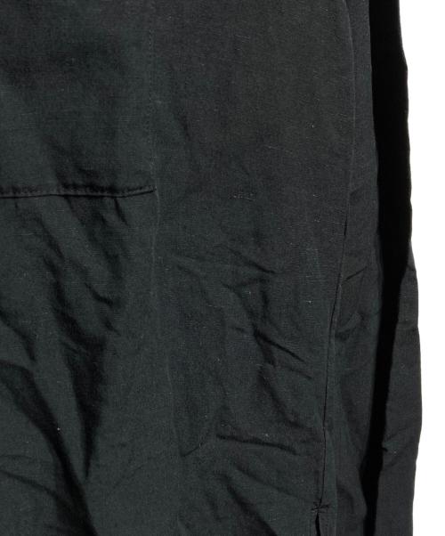 MARKA（マーカ）MARKA (マーカ) SIDE SLIT OPEN COLLAR SHIRT/サイドスリットオープンカラーシャツ ブラック サイズ:3の古着・服飾アイテム