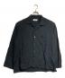 MARKA（マーカ）の古着「SIDE SLIT OPEN COLLAR SHIRT/サイドスリットオープンカラーシャツ」｜ブラック