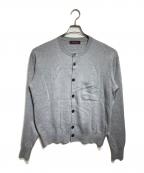 CABANキャバン）の古着「コットンカシミヤ ポケットクルーネックカーディガン/Cotton-Cashmere Pocket Crew-Neck Cardigan」｜グレー