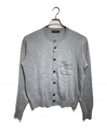 CABAN（キャバン）の古着「コットンカシミヤ ポケットクルーネックカーディガン/Cotton-Cashmere Pocket Crew-Neck Cardigan」｜グレー