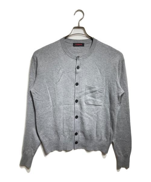 CABAN（キャバン）CABAN (キャバン) コットンカシミヤ ポケットクルーネックカーディガン/Cotton-Cashmere Pocket Crew-Neck Cardigan グレー サイズ:Lの古着・服飾アイテム