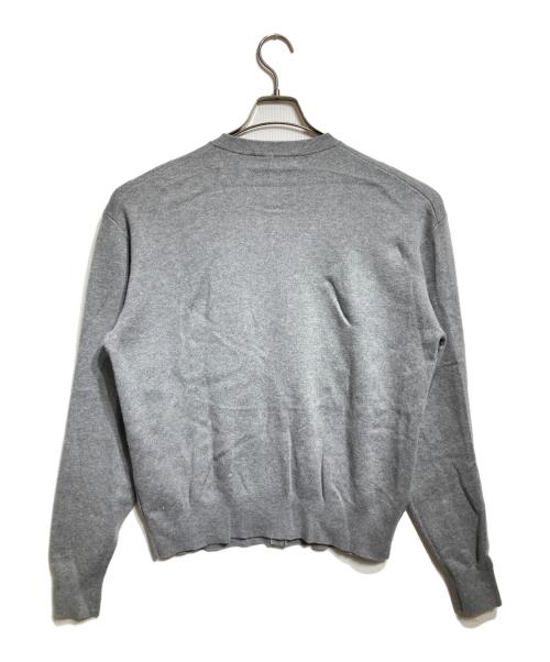 CABAN（キャバン）CABAN (キャバン) コットンカシミヤ ポケットクルーネックカーディガン/Cotton-Cashmere Pocket Crew-Neck Cardigan グレー サイズ:Lの古着・服飾アイテム