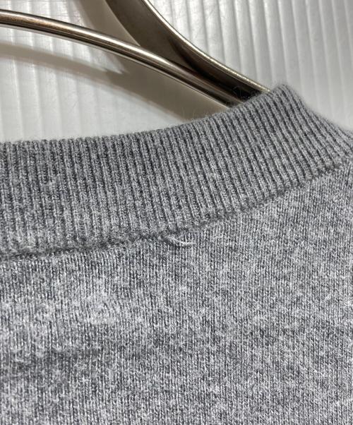 CABAN（キャバン）CABAN (キャバン) コットンカシミヤ ポケットクルーネックカーディガン/Cotton-Cashmere Pocket Crew-Neck Cardigan グレー サイズ:Lの古着・服飾アイテム