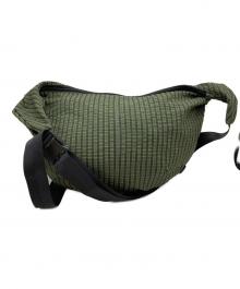 COMME des GARCONS HOMME（コムデギャルソン オム）の古着「エステルグリッドチェック ショルダーバッグ/Ester grid check shoulder bag」｜グリーン