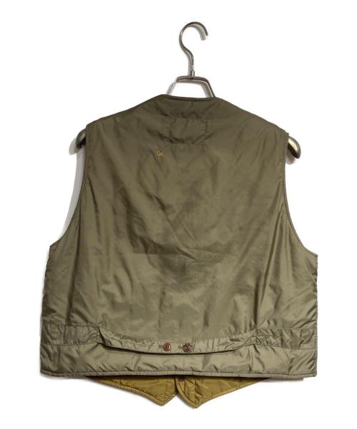 45rpm（45アールピーエム）45rpm (45アールピーエム) ナイロンの908キルティングベスト/ Quilted vest オリーブ サイズ:Freeの古着・服飾アイテム