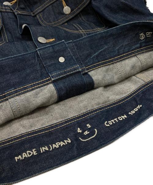 45rpm（45アールピーエム）45rpm (45アールピーエム) ライ麦デニムの908比古比女ジャン/Denim Jacket インディゴ サイズ:3の古着・服飾アイテム