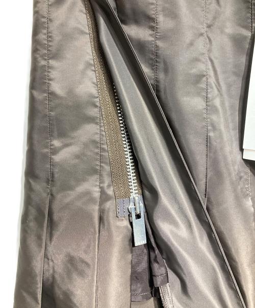 sacai（サカイ）sacai (サカイ) ナイロンツイルミックススカート/Nylon twill mixed skirt ブラウン サイズ:2の古着・服飾アイテム