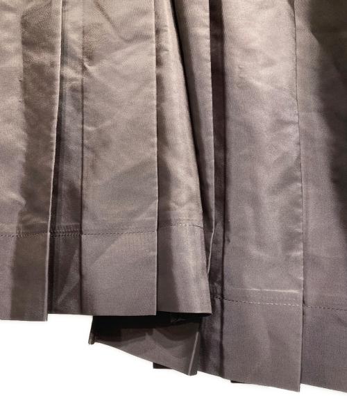 sacai（サカイ）sacai (サカイ) ナイロンツイルミックススカート/Nylon twill mixed skirt ブラウン サイズ:2の古着・服飾アイテム