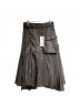 sacai（サカイ）の古着「ナイロンツイルミックススカート/Nylon twill mixed skirt」｜ブラウン