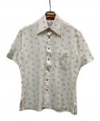 Searsシアーズ）の古着「70s アトミックデザインシャツ」｜ホワイト