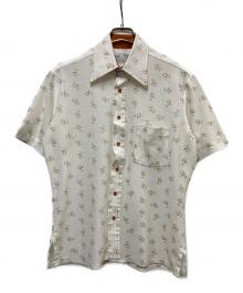 Sears（シアーズ）の古着「70s アトミックデザインシャツ」｜ホワイト