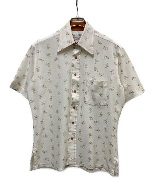 Sears（シアーズ）Sears (シアーズ) 70s アトミックデザインシャツ ホワイト サイズ:SIZE 15 1/2の古着・服飾アイテム
