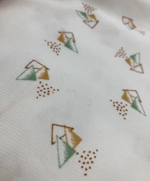 Sears（シアーズ）Sears (シアーズ) 70s アトミックデザインシャツ ホワイト サイズ:SIZE 15 1/2の古着・服飾アイテム