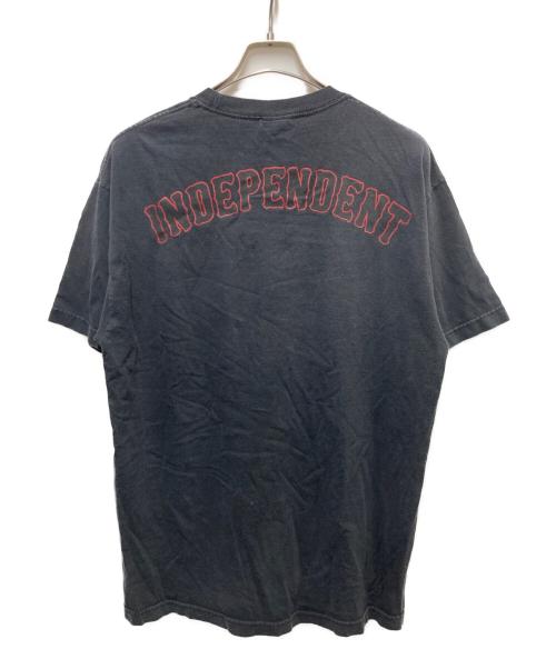 INDEPENDENT（インディペンデント）INDEPENDENT (インディペンデント) 00s アイアンクロスプリントTシャツ ブラック サイズ:Lの古着・服飾アイテム