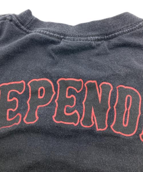 INDEPENDENT（インディペンデント）INDEPENDENT (インディペンデント) 00s アイアンクロスプリントTシャツ ブラック サイズ:Lの古着・服飾アイテム