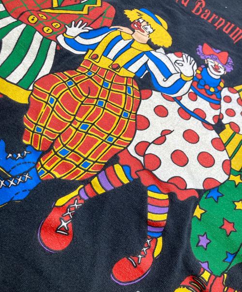 Ringling bros. and barnum&baily circus（リンリンブローズ アンドバーナムアンドバイリーサーカス）Ringling bros. and barnum&baily circus (リンリンブローズ アンドバーナムアンドバイリーサーカス) 90s サーカスプリントTシャツ ブラック サイズ:	SIZE XLの古着・服飾アイテム