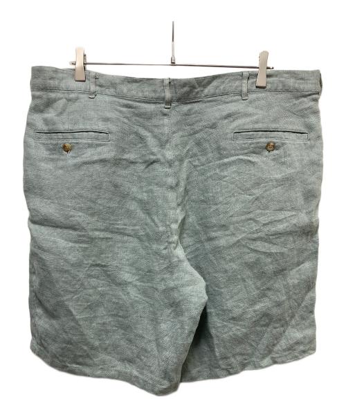 POLO RALPH LAUREN（ポロ・ラルフローレン）POLO RALPH LAUREN (ポロ・ラルフローレン) リネンツータックハーフパンツ グリーン サイズ:	SIZE 101cm (W40)の古着・服飾アイテム
