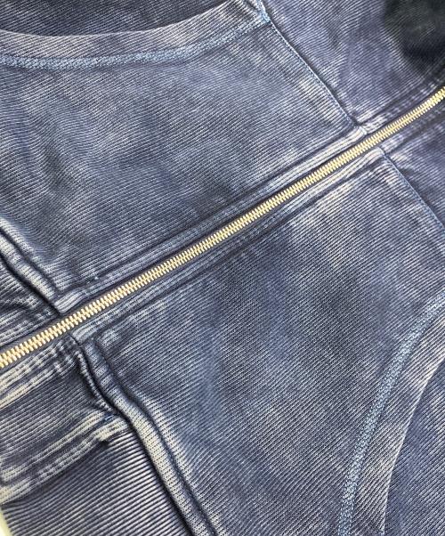 DIESEL（ディーゼル）DIESEL (ディーゼル) S-GINNET リブジップアップジャケット ネイビー サイズ:	SIZE Lの古着・服飾アイテム