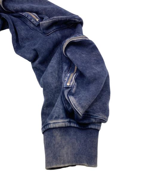 DIESEL（ディーゼル）DIESEL (ディーゼル) S-GINNET リブジップアップジャケット ネイビー サイズ:	SIZE Lの古着・服飾アイテム