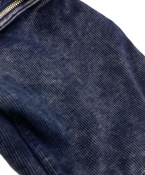 DIESEL（ディーゼル）DIESEL (ディーゼル) S-GINNET リブジップアップジャケット ネイビー サイズ:	SIZE Lの古着・服飾アイテム