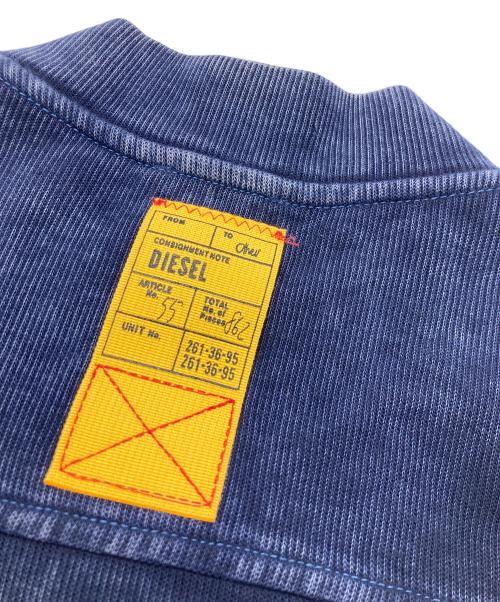 DIESEL（ディーゼル）DIESEL (ディーゼル) S-GINNET リブジップアップジャケット ネイビー サイズ:	SIZE Lの古着・服飾アイテム