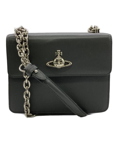 Vivienne Westwood（ヴィヴィアンウエストウッド）Vivienne Westwood (ヴィヴィアンウエストウッド) 2wayオーブプレートショルダーバッグ グレーの古着・服飾アイテム
