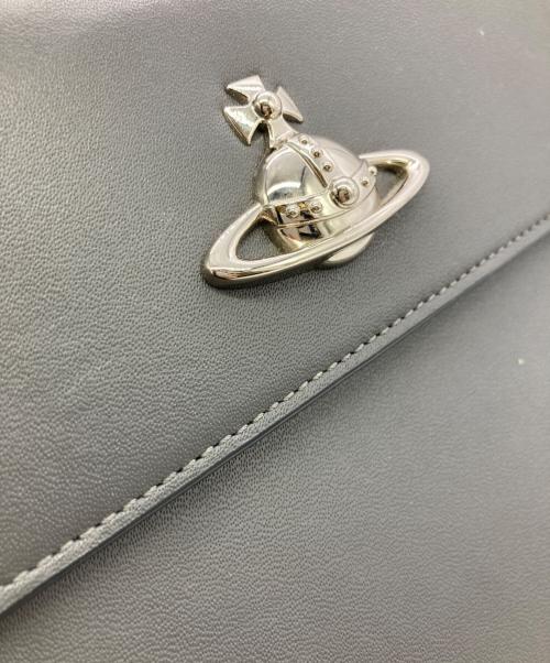 Vivienne Westwood（ヴィヴィアンウエストウッド）Vivienne Westwood (ヴィヴィアンウエストウッド) 2wayオーブプレートショルダーバッグ グレーの古着・服飾アイテム