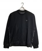 PRADAプラダ）の古着「トライアングルロゴスウェットシャツ/Triangle logo sweatshirt」｜ブラック
