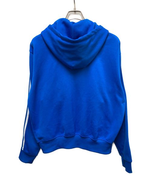 adidas（アディダス）adidas (アディダス) ラインジップパーカー ブルー サイズ:Mの古着・服飾アイテム
