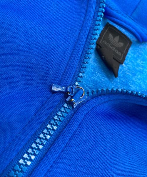 adidas（アディダス）adidas (アディダス) ラインジップパーカー ブルー サイズ:Mの古着・服飾アイテム