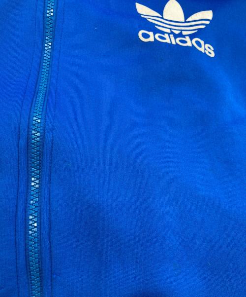 adidas（アディダス）adidas (アディダス) ラインジップパーカー ブルー サイズ:Mの古着・服飾アイテム